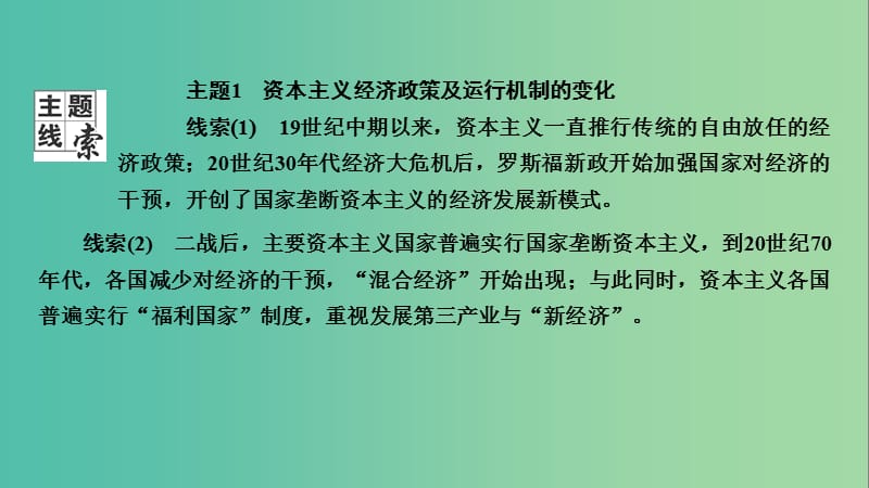 2020年高考历史总复习 第十单元 20世纪世界经济政策的调整与创新 第28讲 经济大危机和罗斯福新政课件 新人教版.ppt_第3页