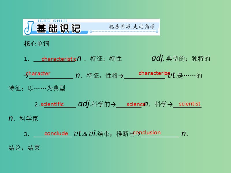 2019年高考英语总复习 第一部分 教材梳理 Unit 1 Great scientists课件 新人教版必修5.ppt_第2页