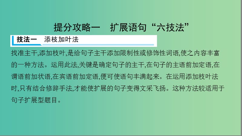 2019届高考语文二轮复习 专题十二 扩展语句压缩语段课件.ppt_第3页