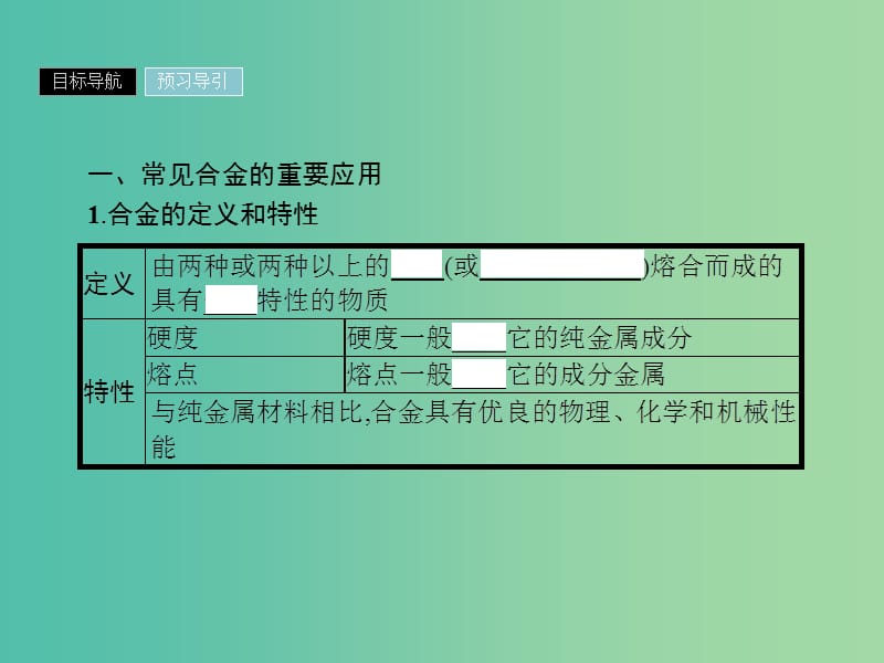 2019年高中化学 第三章 金属及其化合物 3.3 用途广泛的金属材料课件 新人教版必修1.ppt_第3页