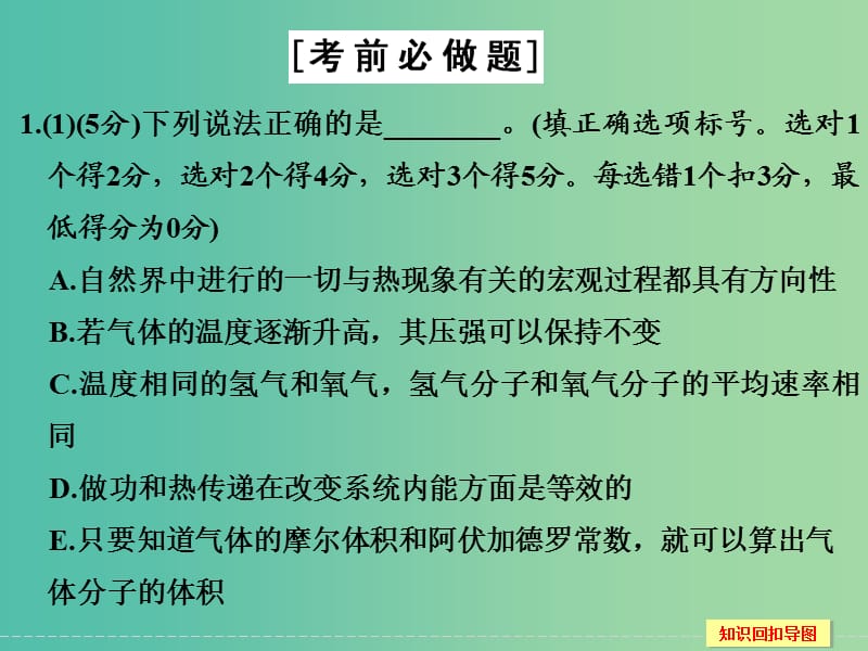 高考物理二轮专题复习 考前必做题 倒数第2天课件（选修3-3）.ppt_第3页