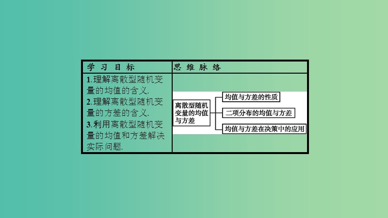 2019高中数学 第二章 概率 离散型随机变量的均值与方差的应用（习题课）课件 北师大版选修2-3.ppt_第2页