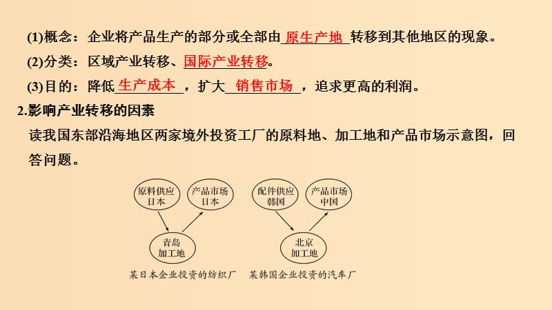 2019版高考地理大一轮复习 第十六单元 区域联系与区域协调发展 第37讲 产业转移——以东亚为例课件 新人教版.ppt_第3页