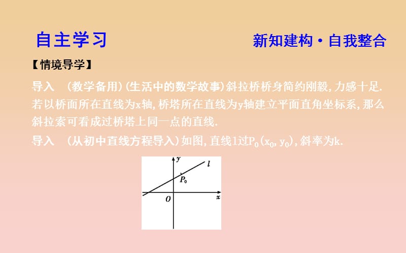 2018-2019学年度高中数学 第三章 直线与方程 3.2.1 直线的点斜式方程课件 新人教A版必修2.ppt_第3页