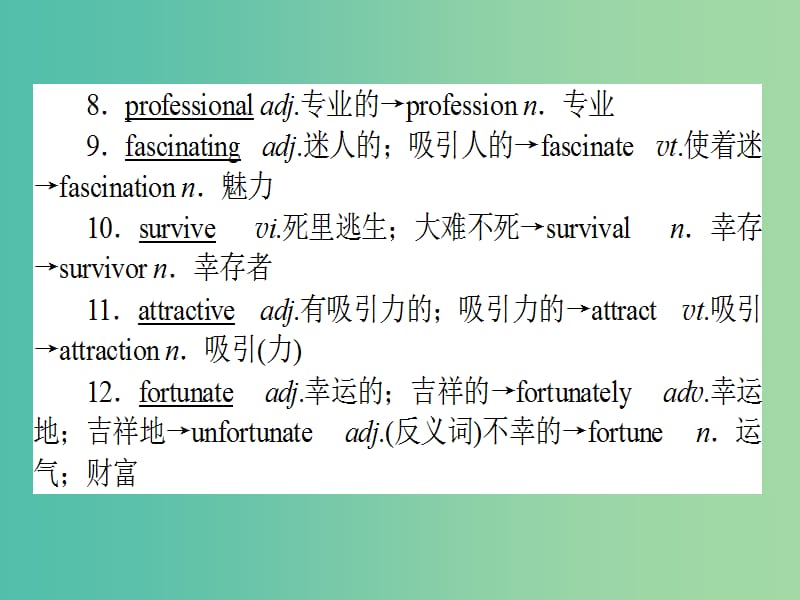 高考英语一轮复习 Module1 4 A Social Survey-My Neighbourhood课件 外研版必修1.ppt_第3页