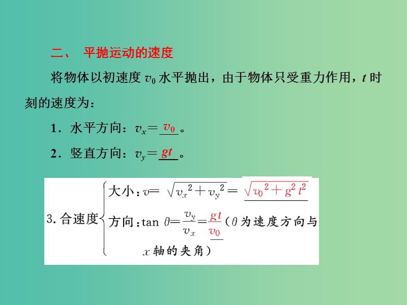 山东省专用2018-2019学年高中物理第五章曲线运动第2节平抛运动课件新人教版必修2 .ppt_第3页