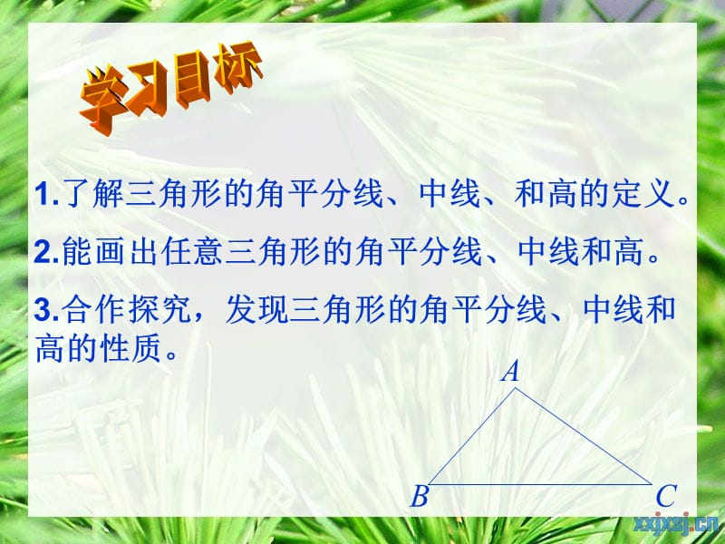 三角形的角平分线中线和高线.ppt_第3页