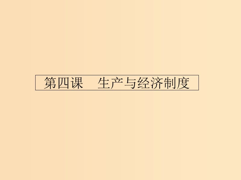 2018-2019学年高中政治 第二单元 生产劳动与经营 4.1 发展生产 满足消费课件 新人教版必修1.ppt_第1页