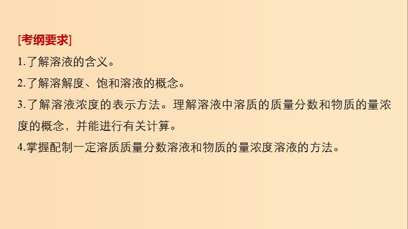 2019版高考化学一轮复习第一章化学计量在实验中的应用第4讲一定物质的量浓度的溶液及其配制课件.ppt_第2页