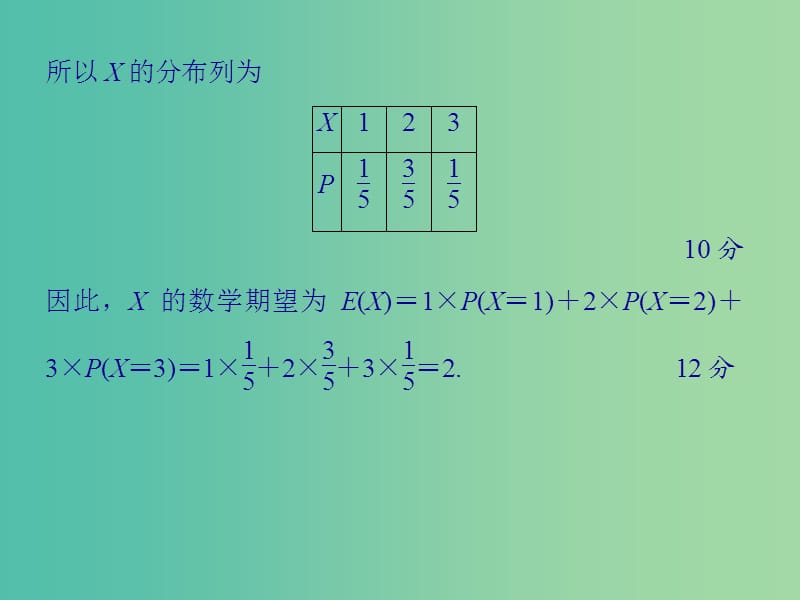 高考数学二轮专题复习 模板4 离散型随机变量的分布列与期望课件 理.ppt_第3页