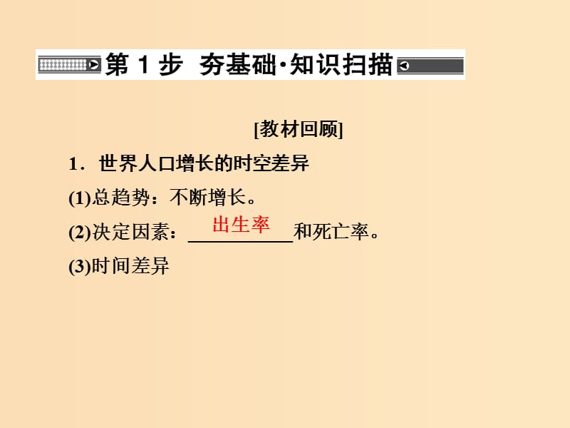 2018届高考地理总复习 第六章 人口的变化 2-6-1 人口的数量变化　人口的合理容量课件 新人教版.ppt_第3页