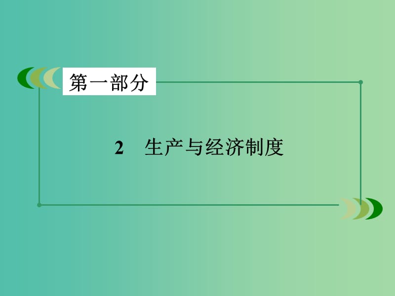 高考政治二轮复习 专题2 生产与经济制度课件.ppt_第3页