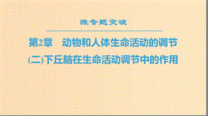 2018秋高中生物 第二章 動物和人體生命活動的調(diào)節(jié) 微專題突破（二）下丘腦在生命活動調(diào)節(jié)中的作用課件 新人教版必修3.ppt