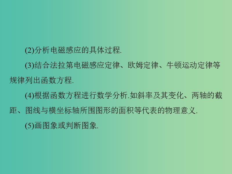 高考物理一轮总复习 专题九 电磁感应中的图象问题课件 新人教版.ppt_第3页