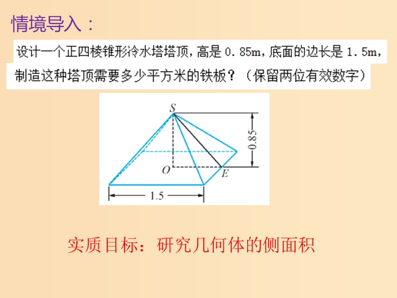 2018年高中数学 第1章 立体几何初步 1.3.1 空间几何体的表面积课件3 苏教版必修2.ppt_第2页