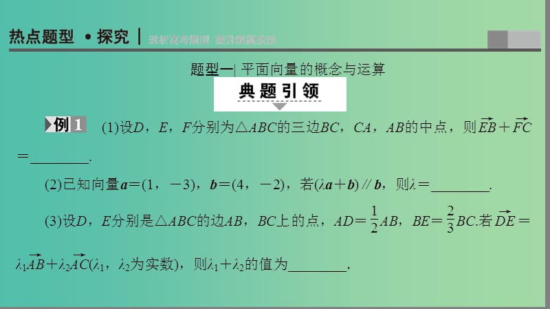 高考数学二轮专题复习与策略 第1部分 专题2 三角函数、解三角形、平面向量 第7讲 平面向量课件(理).ppt_第2页