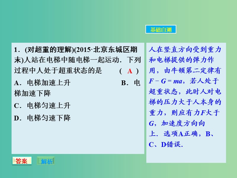 高考物理大一轮复习 3.3牛顿运动定律的综合应用课件 新人教版.ppt_第2页