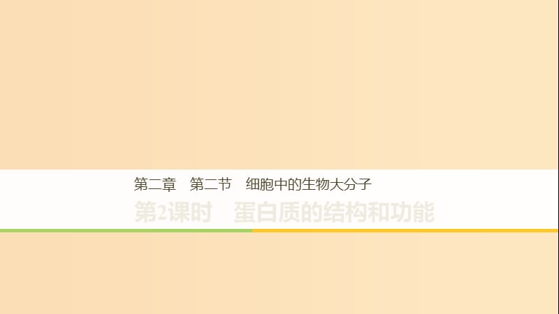 2018-2019高中生物 第二章 细胞的化学组成 第二节 细胞中的生物大分子（第2课时）课件 苏教版必修1.ppt_第1页