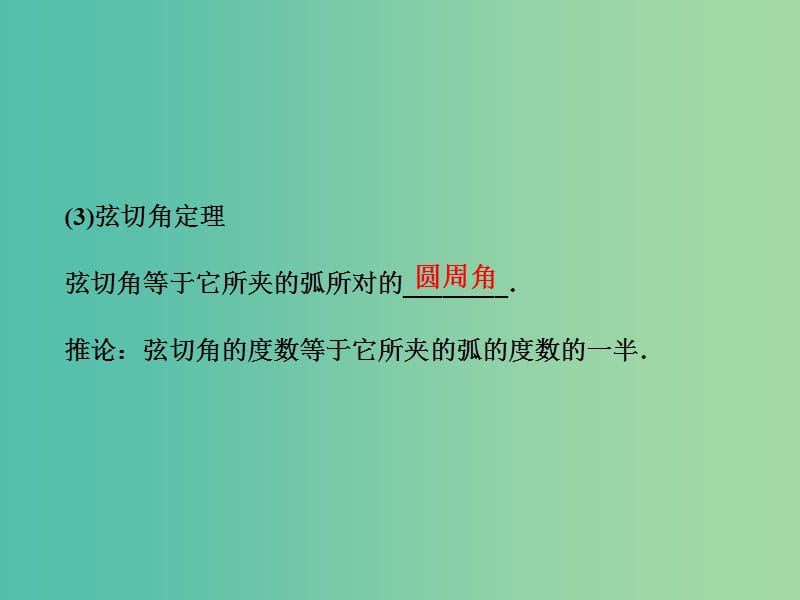 高考数学一轮复习选修部分几何证明选讲第2讲直线与圆的位置关系课件理北师大版.ppt_第3页