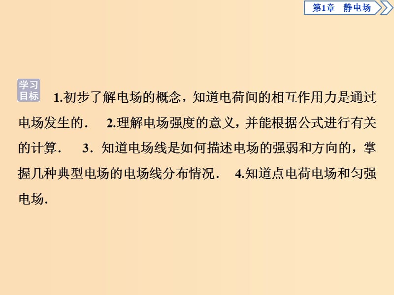 2018年高中物理第1章静电场第3节电场及其描述课件鲁科版选修3 .ppt_第2页