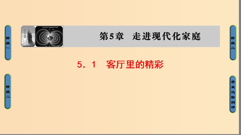 2018-2019高中物理 第5章 走进现代化家庭 5.1 客厅里的精彩课件 沪科版选修1 -1.ppt_第1页