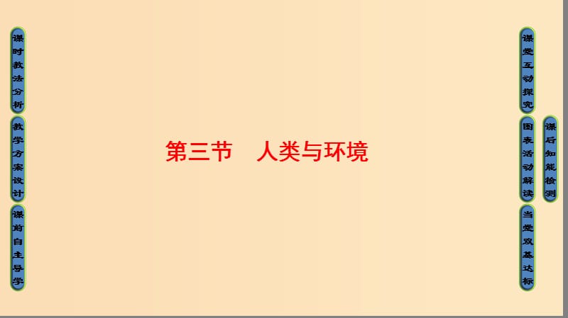 2018版高中地理 第一章 环境与环境问题 第3节 人类与环境课件 湘教版选修6.ppt_第1页