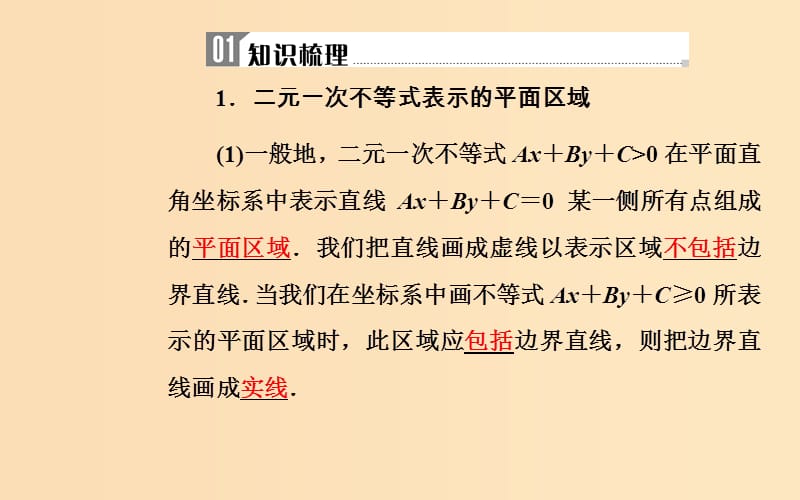 2018-2019学年高中数学学业水平测试复习 专题十二 不等式 第43讲 二元一次不等式（组）与简单的线性规划问题课件.ppt_第2页