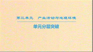 2018秋高中地理 第3單元 產(chǎn)業(yè)活動與地理環(huán)境單元分層突破課件 魯教版必修2.ppt