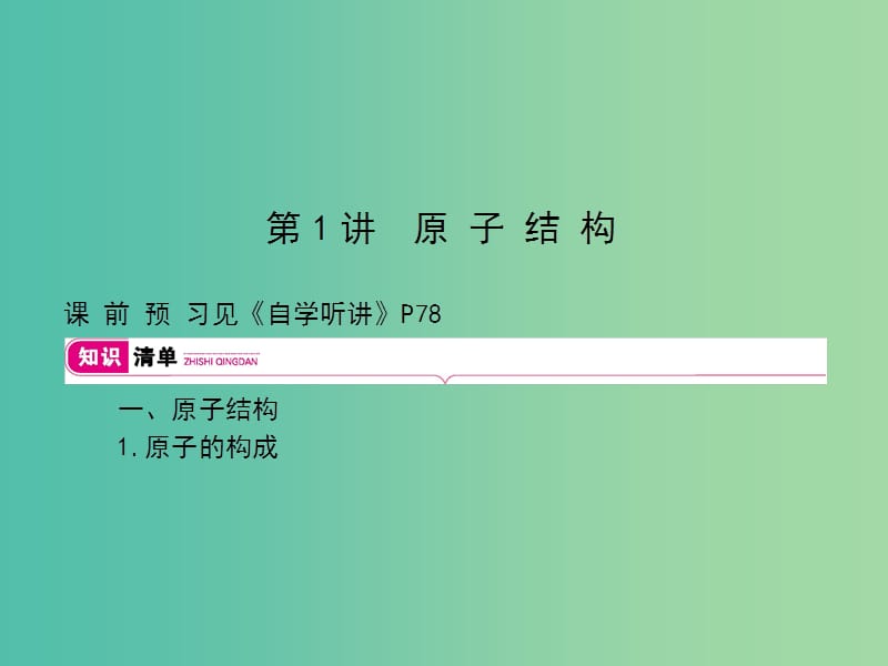 2019高考化学大一轮复习 第五单元 物质结构 元素周期律 第1讲课件.ppt_第3页