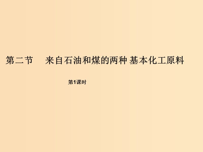 2018秋高中化学 第三章 有机化合物 3.2.1 来自石油和煤的两种基本化工原料课件 新人教版必修2.ppt_第1页