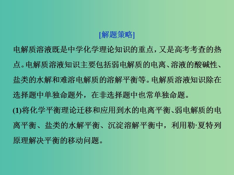 2019届高考化学一轮复习第8章物质在水溶液中的行为突破全国卷专题讲座九课件鲁科版.ppt_第3页