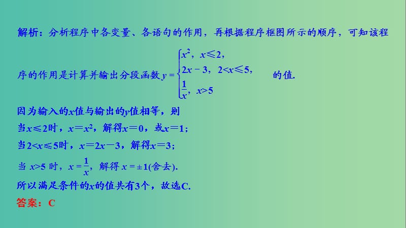 2019高考数学大二轮复习 专题6 算法与框图、推理与证明课件 文.ppt_第3页