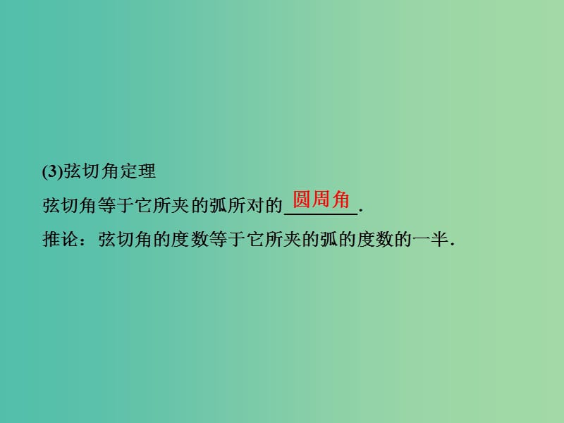 高考数学一轮复习选修部分几何证明选讲第2讲直线与圆的位置关系课件文北师大版.ppt_第3页