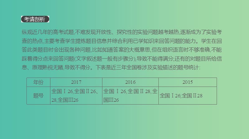 2019年高考化学总复习 增分微课12 实验简答题的答题模板课件 新人教版.ppt_第3页