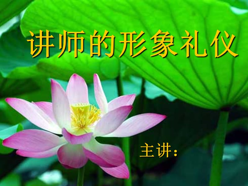 《讲师形象礼仪》PPT课件.ppt_第1页