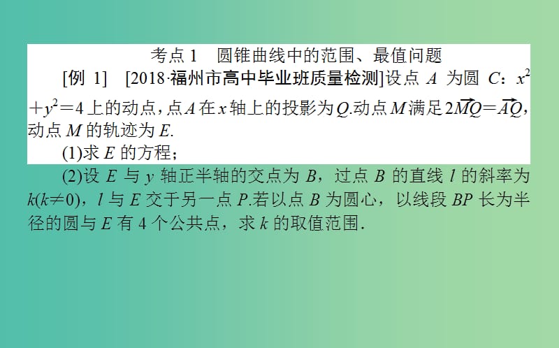 2019年高考数学二轮复习 6.3 圆锥曲线的综合问题课件 理.ppt_第2页