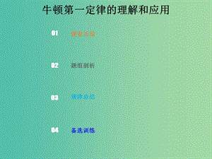 2019版高考物理總復習 第三章 牛頓運動定律 3-1-1 考點強化 牛頓第一定律的理解和應(yīng)用課件.ppt