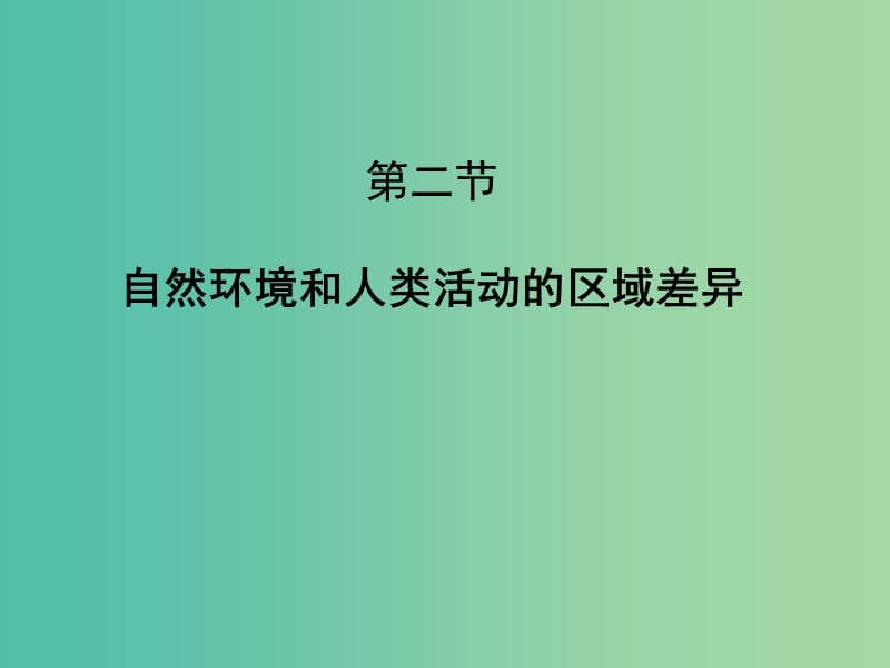 江苏省赣榆县高中地理 第一章 区域地理环境与人类活动 1.2 自然环境和人类活动的区域差异课件 鲁教版必修3.ppt_第3页