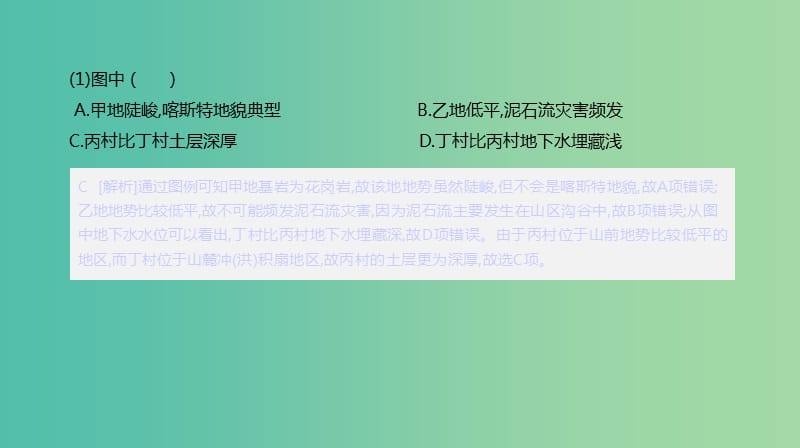 2019年高考地理一轮复习 典图判读21 区域要素综合图的判读课件 新人教版.ppt_第3页