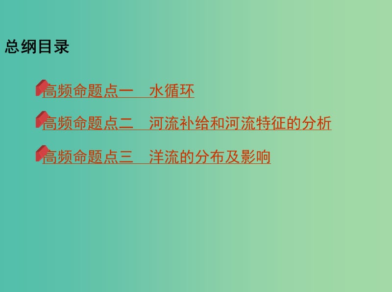 2019高考地理二轮复习 专题四 水体的运动课件.ppt_第2页