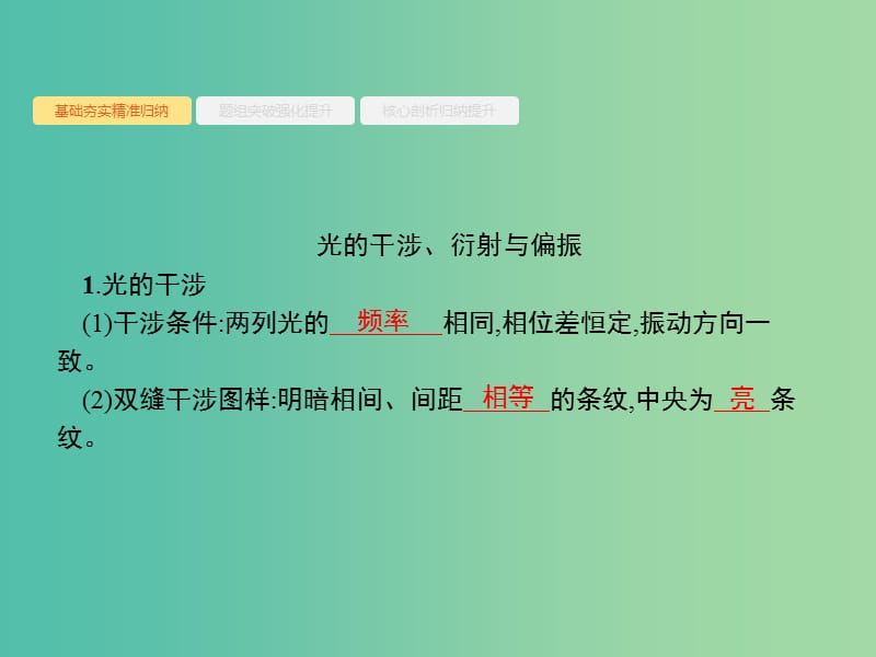 浙江专版2019版高考物理一轮复习第十三章光学电磁波33光的波动性电磁波课件.ppt_第3页