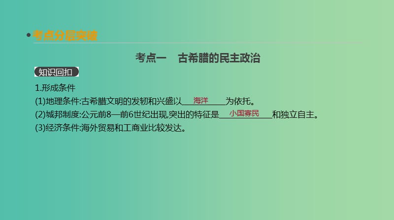 2019年高考历史一轮复习 第2单元 西方政治制度的演变 第3讲 古希腊民主政治与罗马法课件 新人教版.ppt_第3页