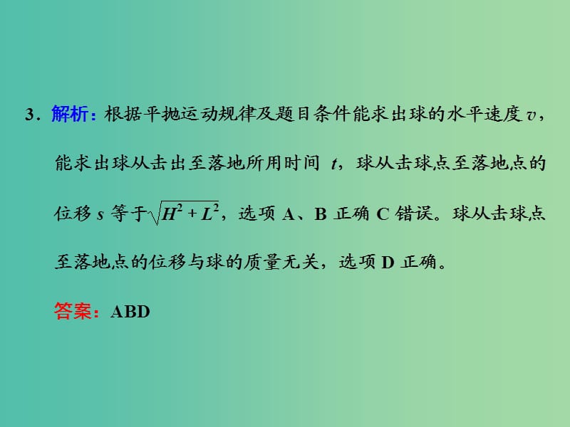 高考物理一轮复习 课时跟踪检测（十二）习题详解课件 新人教版.ppt_第3页