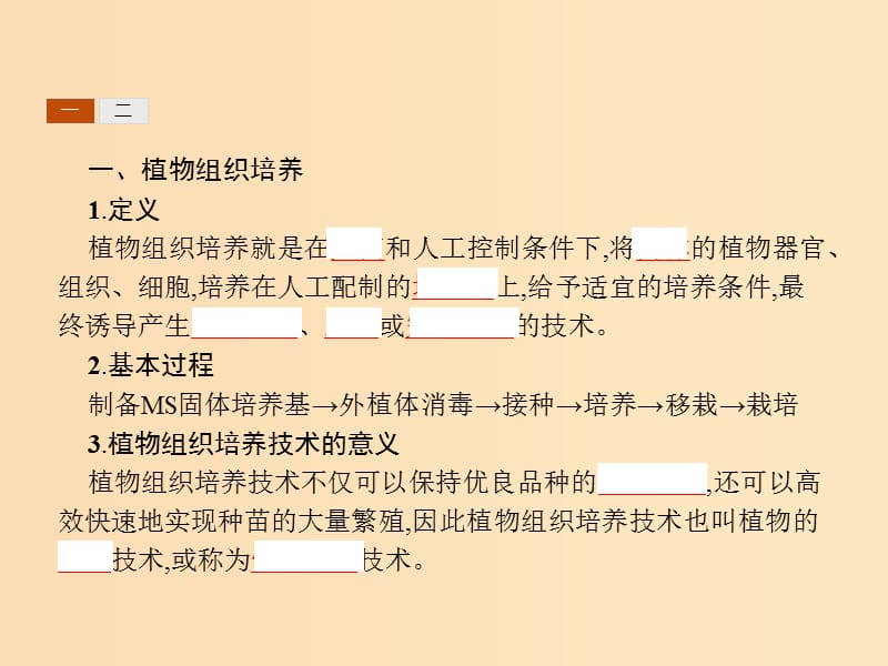 2018-2019高中生物 第4章 现代生物技术 4.1 植物的组织培养课件 北师大版选修1 .ppt_第3页