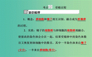 2019高中生物學業(yè)水平復習 專題六 遺傳的細胞基礎考點2 受精過程課件.ppt