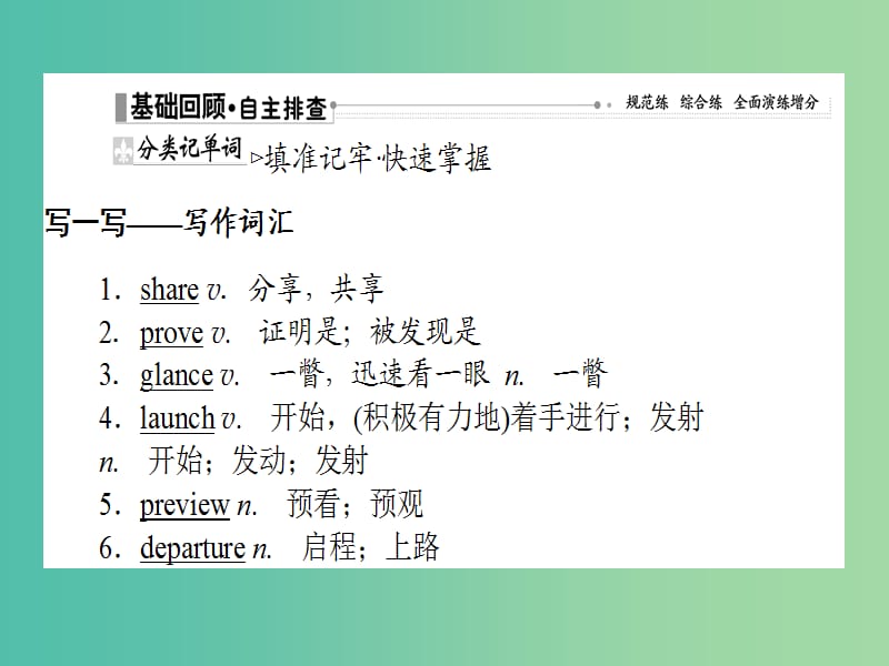 2019版高考英语一轮复习 Module 6 The Tang Poems课件 外研版选修8.ppt_第2页