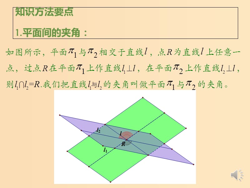 2018年高中数学 第二章 空间向量与立体几何 2.5.2 平面间的夹角课件3 北师大版选修2-1.ppt_第3页