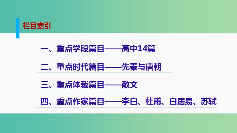 高考语文大二轮总复习 考前冲关夺分 第六章 微专题二 默写重点篇目课件.ppt_第3页