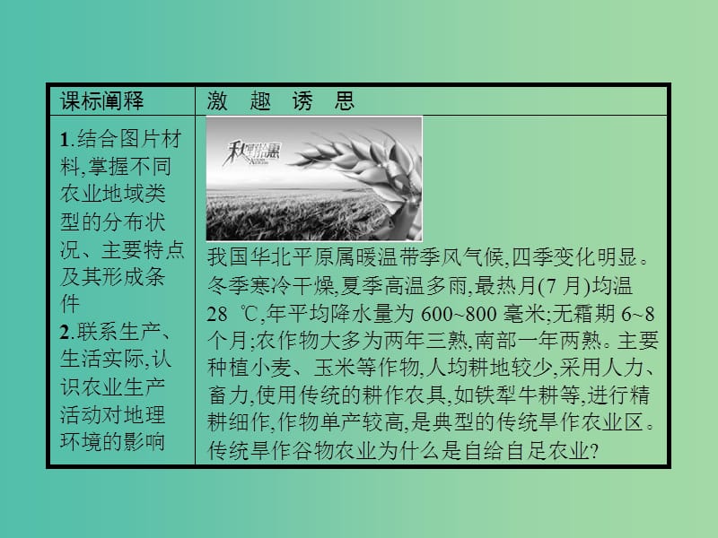 2019版高中地理第三章生产活动与地域联系3.1.2世界主要农业地域类型农业生产活动对地理环境的影响课件中图版必修2 .ppt_第2页