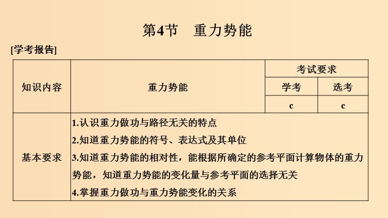 （浙江專用）2018-2019學(xué)年高中物理 第七章 機(jī)械能守恒定律 第4節(jié) 重力勢能課件 新人教版必修2.ppt_第1頁